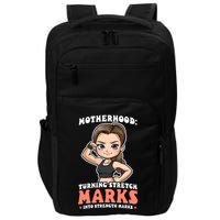 Stretch Marks Into Strength Marks Design Bodybuilding Mom Meaningful Gift Impact Tech Backpack
