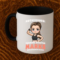 Stretch Marks Into Strength Marks Design Bodybuilding Mom Meaningful Gift Mug
