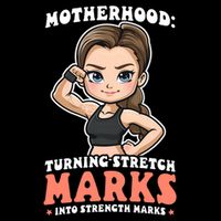 Stretch Marks Into Strength Marks Design Bodybuilding Mom Meaningful Gift Drawstring Bag