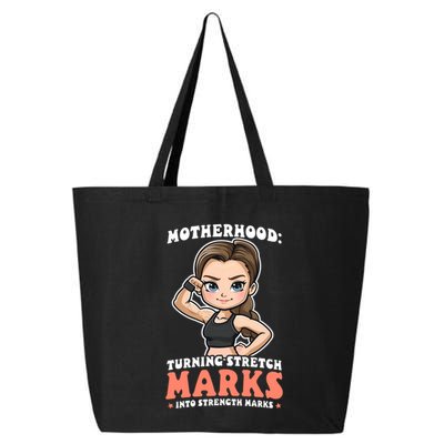 Stretch Marks Into Strength Marks Design Bodybuilding Mom Meaningful Gift 25L Jumbo Tote