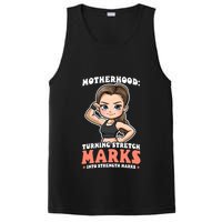 Stretch Marks Into Strength Marks Design Bodybuilding Mom Meaningful Gift PosiCharge Competitor Tank