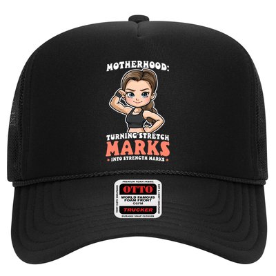 Stretch Marks Into Strength Marks Design Bodybuilding Mom Meaningful Gift Trucker Hat