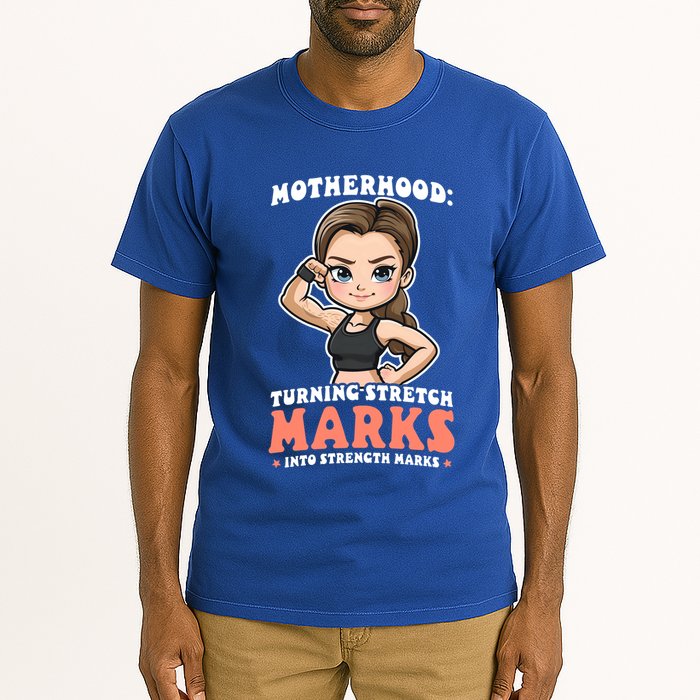 Stretch Marks Into Strength Marks Design Bodybuilding Mom Meaningful Gift Tall T-Shirt