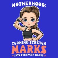 Stretch Marks Into Strength Marks Design Bodybuilding Mom Meaningful Gift 16 in Basic Backpack