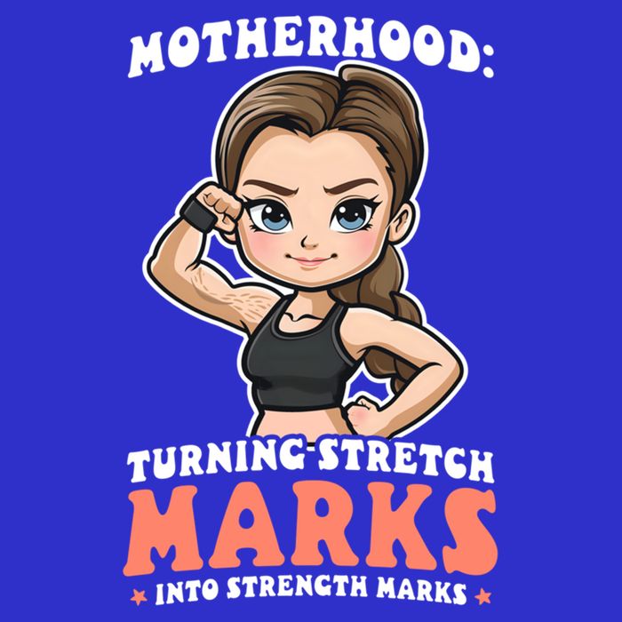 Stretch Marks Into Strength Marks Design Bodybuilding Mom Meaningful Gift 16 in Basic Backpack