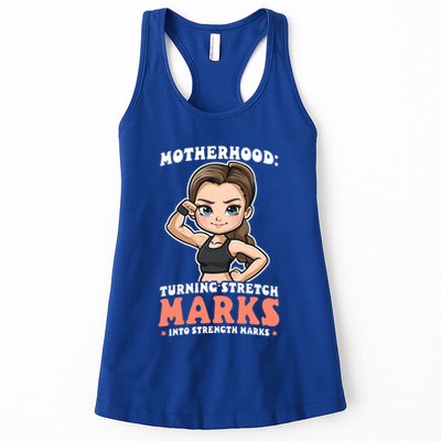 Stretch Marks Into Strength Marks Design Bodybuilding Mom Meaningful Gift Womens Tank Top