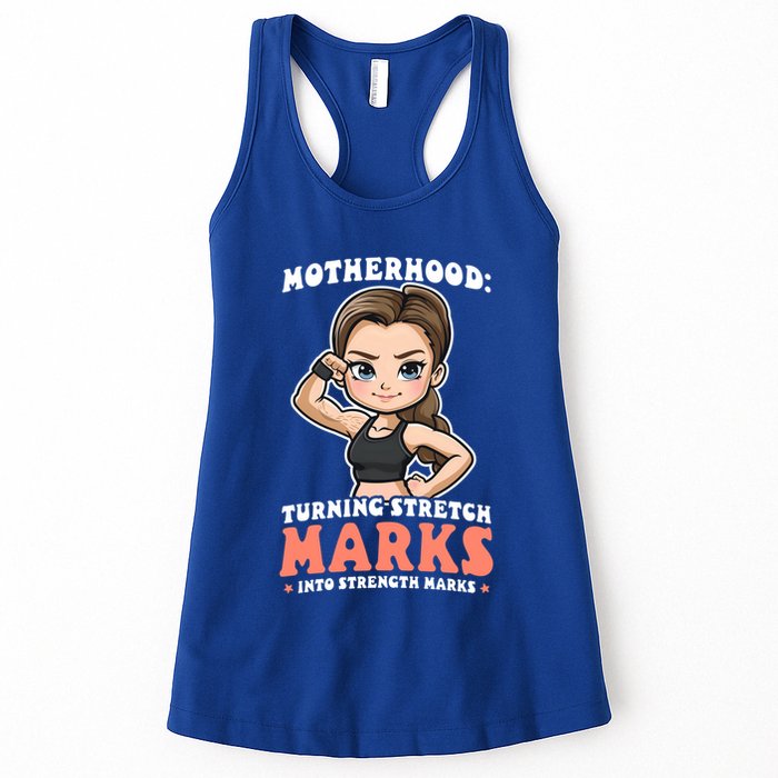 Stretch Marks Into Strength Marks Design Bodybuilding Mom Meaningful Gift Womens Tank Top