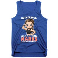 Stretch Marks Into Strength Marks Design Bodybuilding Mom Meaningful Gift Tank Top
