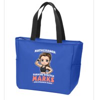 Stretch Marks Into Strength Marks Design Bodybuilding Mom Meaningful Gift Zip Tote Bag