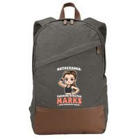 Stretch Marks Into Strength Marks Design Bodybuilding Mom Meaningful Gift Cotton Canvas Backpack
