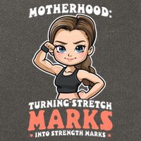 Stretch Marks Into Strength Marks Design Bodybuilding Mom Meaningful Gift Cotton Canvas Backpack