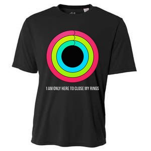 Sport Motivation IM Only Here To Close My Rings Funny Gift Cooling Performance Crew T-Shirt