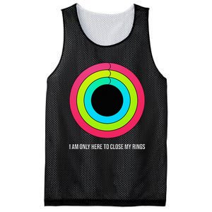 Sport Motivation IM Only Here To Close My Rings Funny Gift Mesh Reversible Basketball Jersey Tank