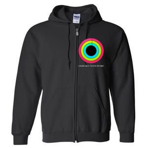 Sport Motivation IM Only Here To Close My Rings Funny Gift Full Zip Hoodie