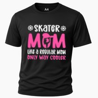 Skater Mom. Ice Skating Cooling Performance Crew T-Shirt