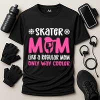 Skater Mom. Ice Skating Cooling Performance Crew T-Shirt