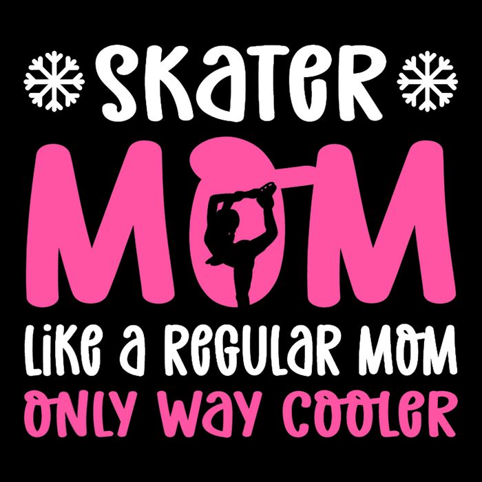 Skater Mom. Ice Skating Cooling Performance Crew T-Shirt