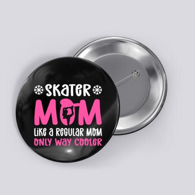 Skater Mom. Ice Skating Button