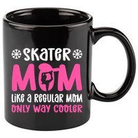 Skater Mom. Ice Skating 11oz C Handle Ceramic Mug