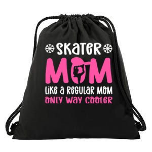 Skater Mom. Ice Skating Drawstring Bag