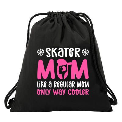 Skater Mom. Ice Skating Drawstring Bag