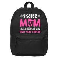 Skater Mom. Ice Skating 16 in Basic Backpack