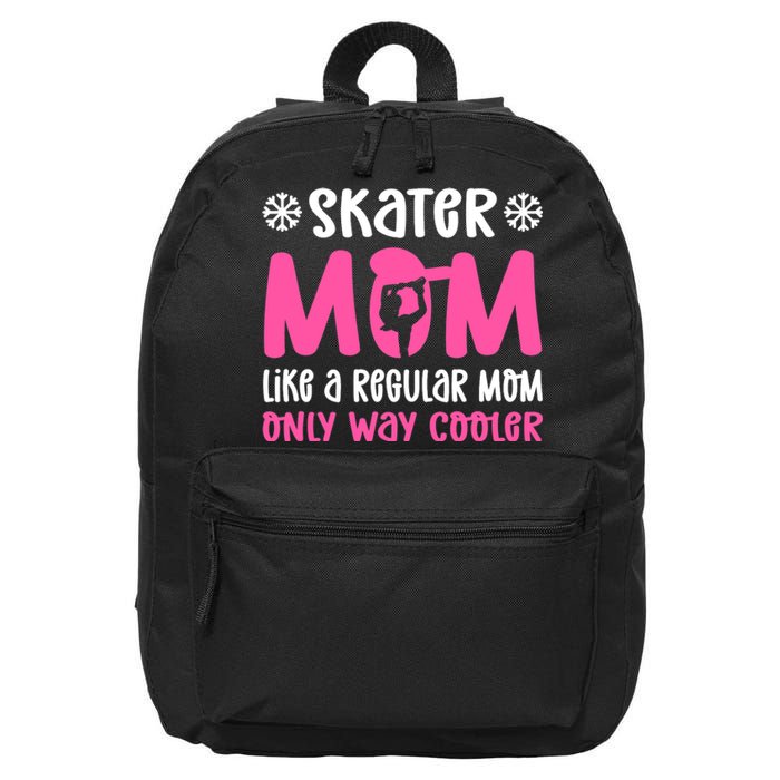 Skater Mom. Ice Skating 16 in Basic Backpack