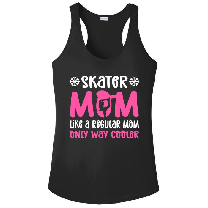 Skater Mom. Ice Skating Ladies PosiCharge Competitor Racerback Tank