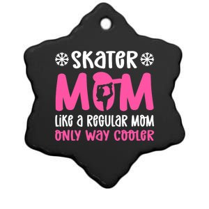 Skater Mom. Ice Skating Ceramic Star Ornament