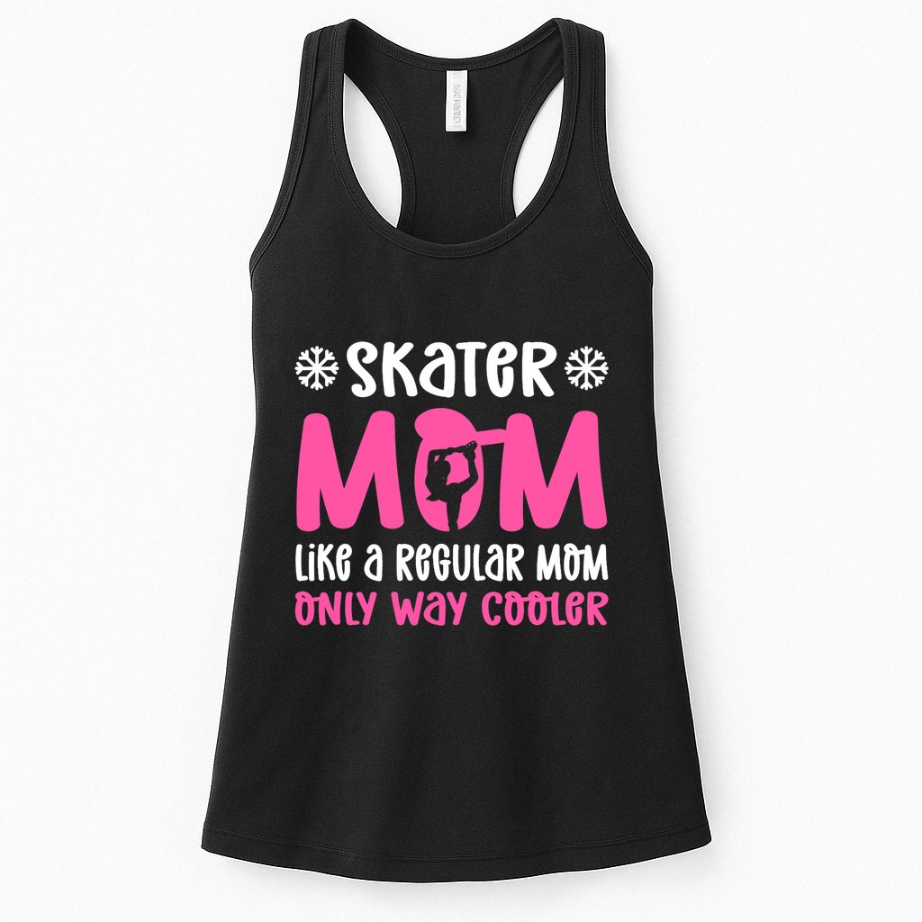 Skater Mom. Ice Skating Womens Tank Top