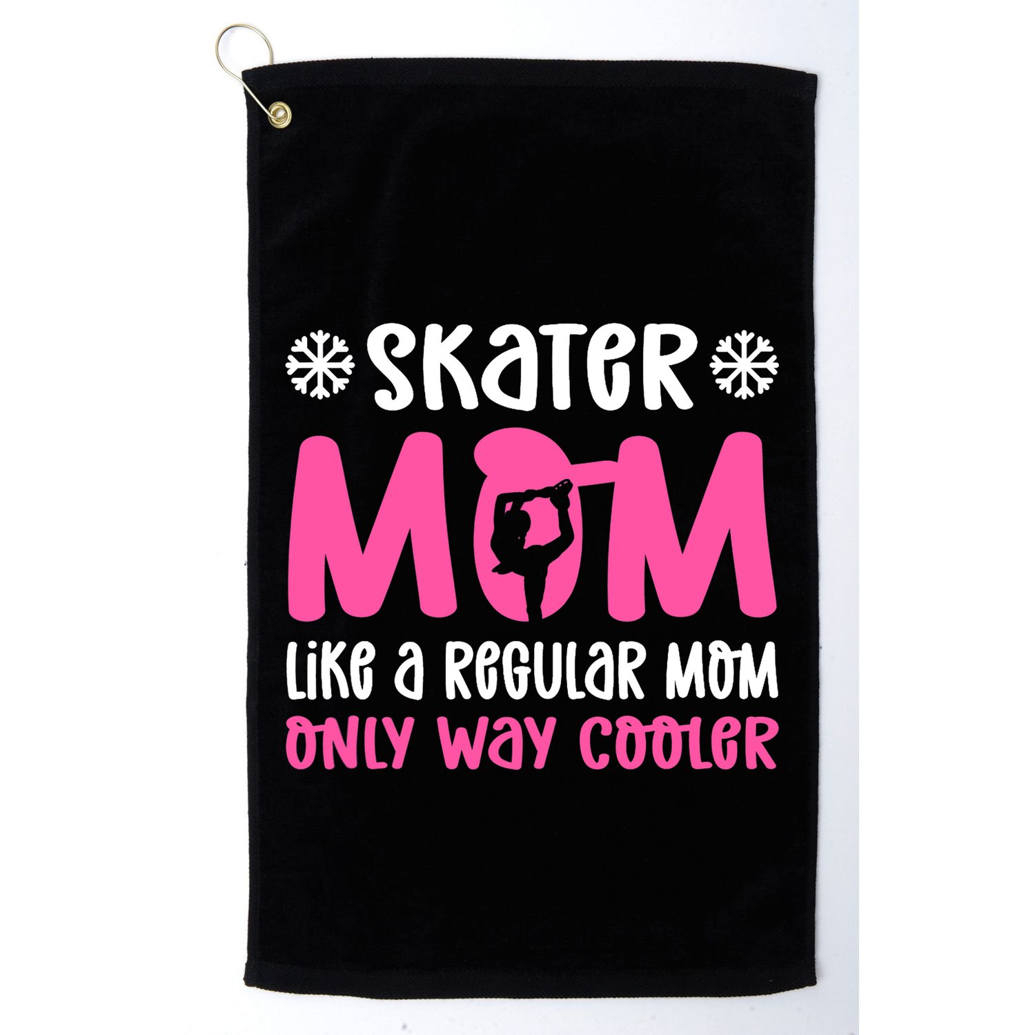 Skater Mom. Ice Skating Golf Towel
