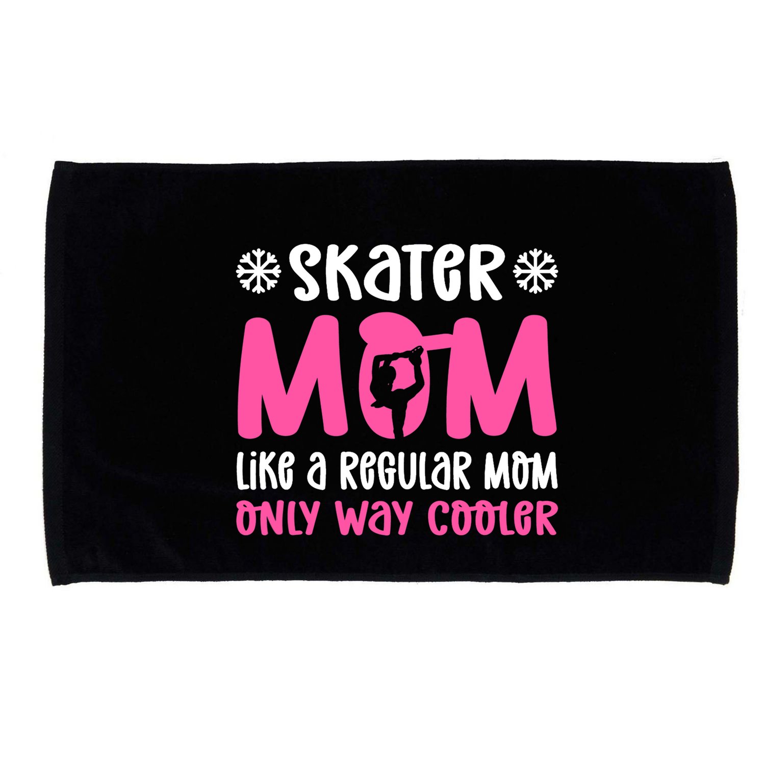 Skater Mom. Ice Skating Microfiber Hand Towel