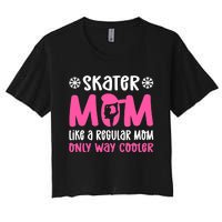 Skater Mom. Ice Skating Women's Crop Top Tee