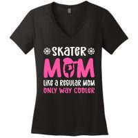 Skater Mom. Ice Skating Women's V-Neck T-Shirt