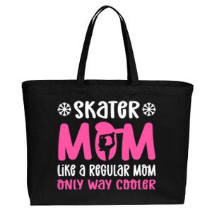 Skater Mom. Ice Skating Cotton Canvas Jumbo Tote