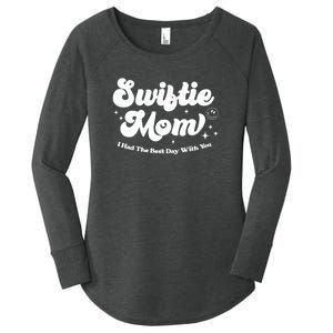 Retro Mom I Had The Best Day With You Funny Mothers Day Women's Perfect Tri Tunic Long Sleeve Shirt