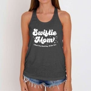 Retro Mom I Had The Best Day With You Funny Mothers Day Women's Knotted Racerback Tank