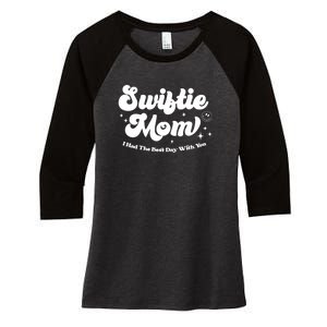 Retro Mom I Had The Best Day With You Funny Mothers Day Women's Tri-Blend 3/4-Sleeve Raglan Shirt