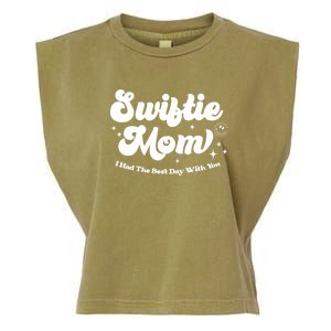 Retro Mom I Had The Best Day With You Funny Mothers Day Garment-Dyed Women's Muscle Tee