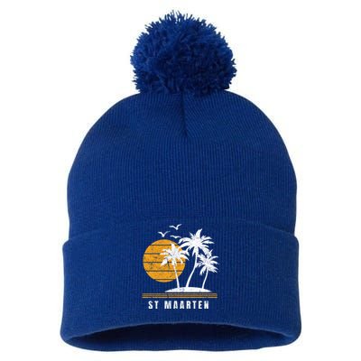 St Maarten Island Caribbean Vacation Souvenir Great Gift Pom Pom 12in Knit Beanie