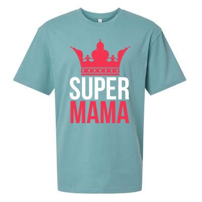 Super Mama I Best Mother In The World Gift Sueded Cloud Jersey T-Shirt