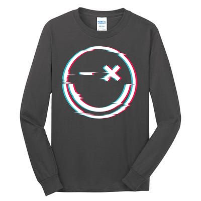 Smile Glitch Tall Long Sleeve T-Shirt