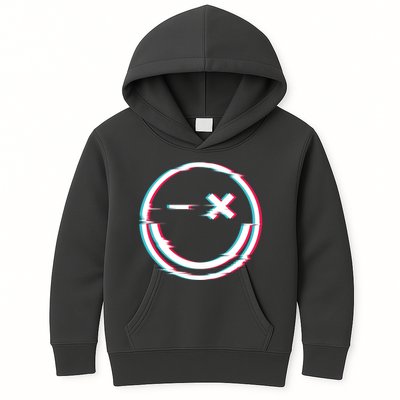 Smile Glitch Kids Hoodie