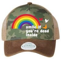 Smile If You're Dead Inside Legacy Tie Dye Trucker Hat