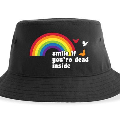 Smile If You're Dead Inside Sustainable Bucket Hat