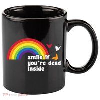 Smile If You're Dead Inside 11oz C Handle Ceramic Mug