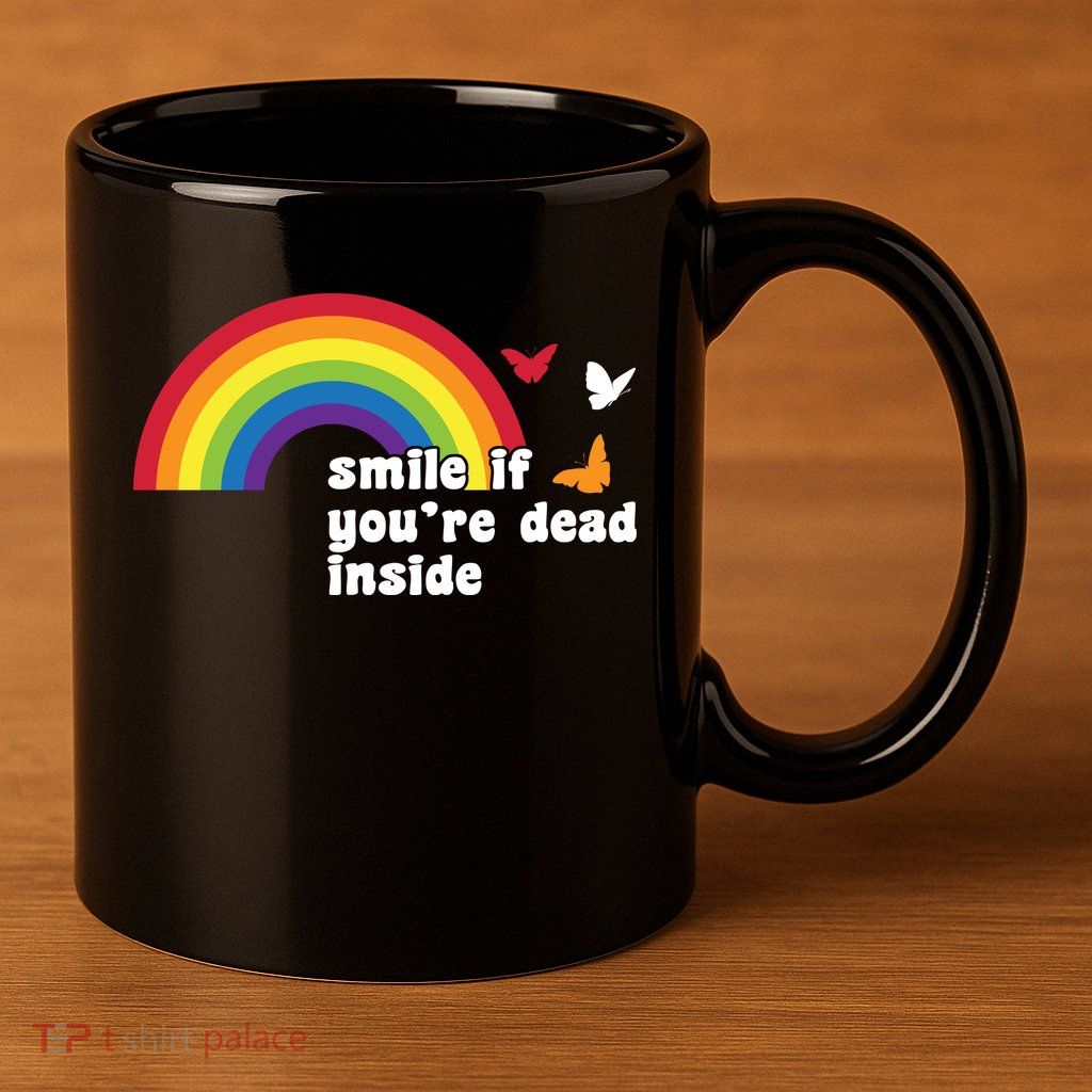 Smile If You're Dead Inside 11oz C Handle Ceramic Mug