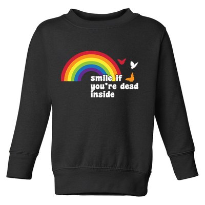 Smile If You're Dead Inside Toddler Sweatshirt