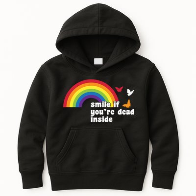 Smile If You're Dead Inside Kids Hoodie