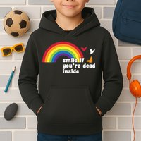 Smile If You're Dead Inside Kids Hoodie